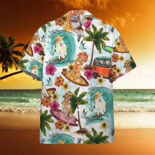 Enjoy Surfing With Retriever Dog Hawaiian Shirt