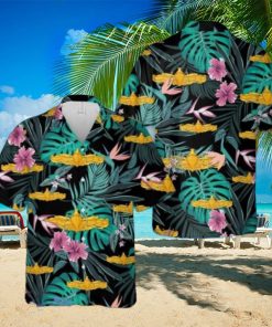 Enlisted surface warfare specialist Hawaiian Shirt Summer Vacation Button Shirt