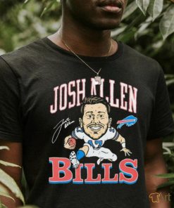 Eric Wood Wearing Bills Josh Allen Signature t shirt