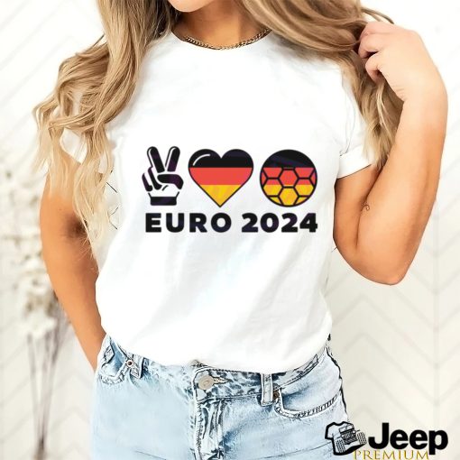 Euro 2024 Germany Peace Love Soccer Euro Football shirt