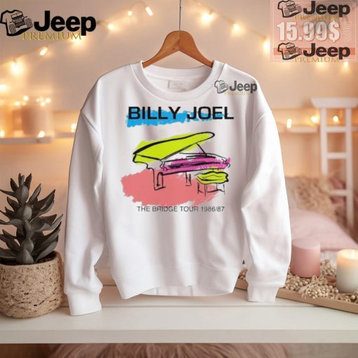 Event Billy Joel Piano The Bridge Tour 86 87 T Shirt