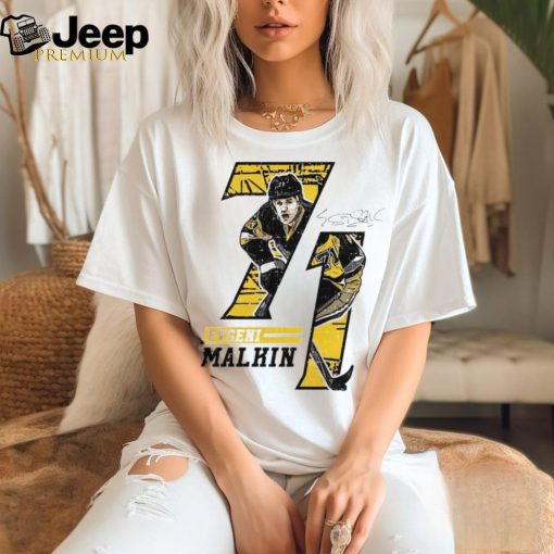 Evgeni Malkin Pittsburgh Offset T Shirt