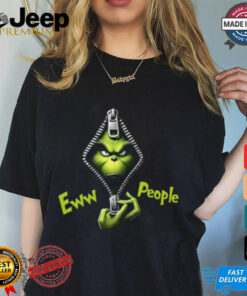 Ew People Grinch, Grinch Open Zipper T Shirt