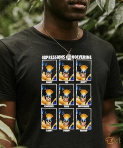 Expressions Of Wolverine Logan 9 Shades T shirt