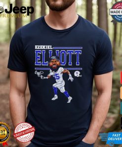 Ezekiel Elliott Dallas Cartoon Football Signature shirt