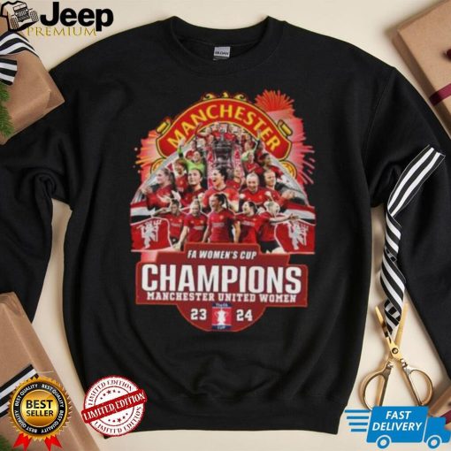 FA Women’s Cup Champions Manchester United Women 2023 2024 T Shirt