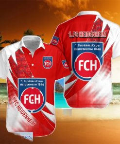 FC Heidenheim Team Logo 3D Hawaiian Shirt For Fans