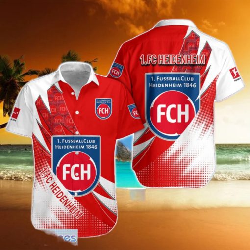 FC Heidenheim Team Logo 3D Hawaiian Shirt For Fans