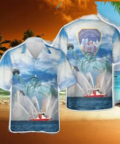 FDNY Boat New York City Fire Department Hawaiian Shirt