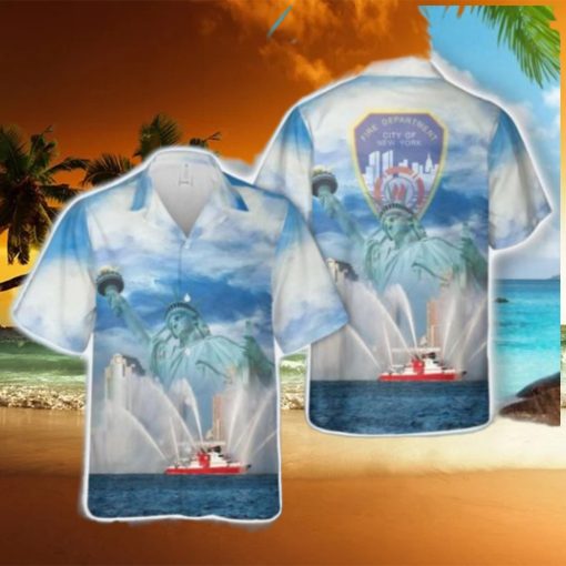 FDNY Boat New York City Fire Department Hawaiian Shirt