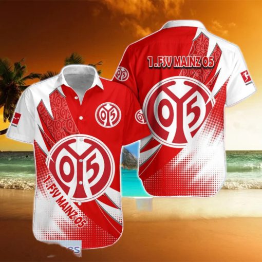 FSV Mainz 05 Team Logo 3D Hawaiian Shirt For Fans