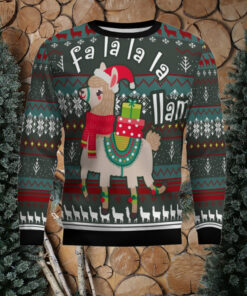 Fa La La La Llama Ugly Christmas Sweater