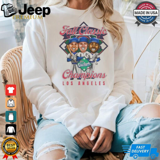 Fall Classic Champions Los Angeles Dodgers caricatures shirt