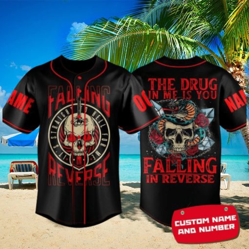 Falling In Reverse The Drug In Me Is You Custom Baseball Jersey