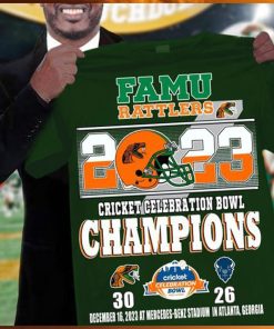 Famu Rattlers 2023 Cricket Celebration Bowl Champions 30 26 shirt