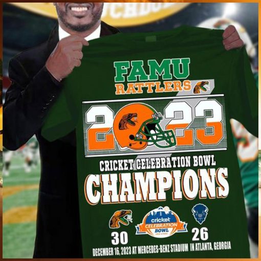 Famu Rattlers 2023 Cricket Celebration Bowl Champions 30 26 shirt