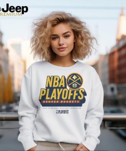 Fanatics Branded Heather Gray Denver Nuggets 2024 NBA Playoffs Defensive Stance T Shirt