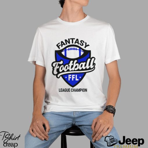 Fantasy Football League Champion FFL Winner Tees Men Sports Draft Team Shirt