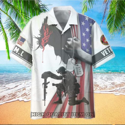 Father Day U.S. Marine Corps Veterans Trending Hawaiian Shirt