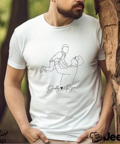 Fathers Day Gifts From Kids Custom Photo Shirt For Dad Father Line Art Unisex Classic