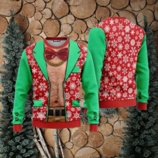 Faux Real Realistic Ugly Christmas Sweater