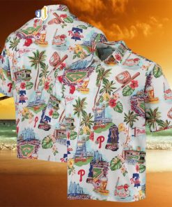 MLB Philadelphia Phillies Palm Tree Summer 2024 Baseball Hawaiian Shirt