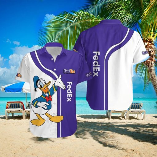 FedEx Logo Brand Donald Duck Hawaiian Shirt Gift Summer