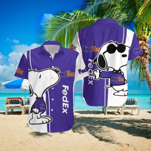 Fedex Island Logo Brand Snoopy Hawaiian Shirt Gift Summer