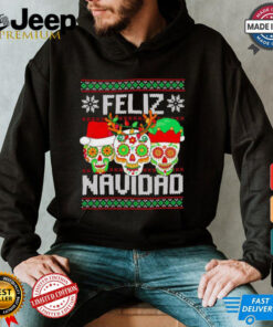 Feliz Navidad Sugar Skulls Christmas shirt