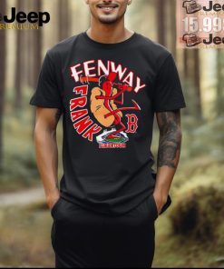 Fenway Frank hotdog bat Flavortown Boston Red Sox shirt