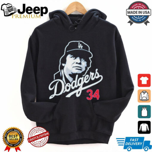 Fernando Valenzuela 34 Los Angeles Dodgers T Shirt