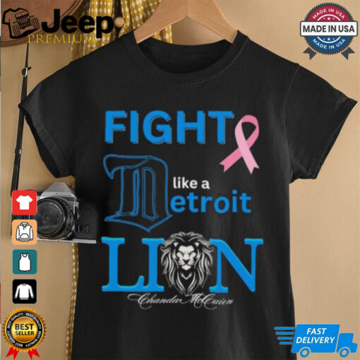 Fight like a Detroit Lions Cancer logo shirt