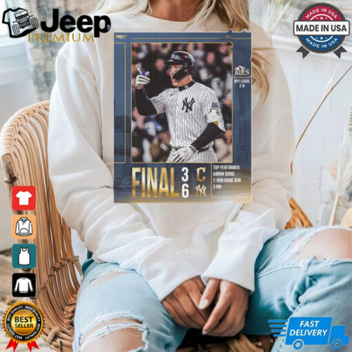 Final Cleveland Guardians 3  6 New York Yankees Top Performer Aaron Judge MLB 2024 ALCS Poster t shirt