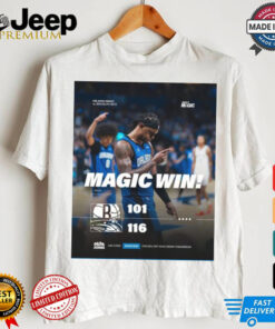 Final Magic Win Orlando Magic 116 – 101 Brooklyn Nets Poster t shirt