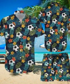 Find Soccer Simple Hibiscus Hawaiian Shirts And Short Summer Beach Set