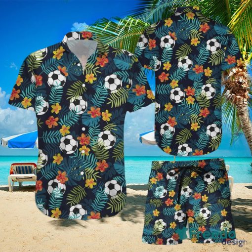 Find Soccer Simple Hibiscus Hawaiian Shirts And Short Summer Beach Set