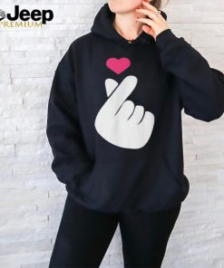 Finger Heart Korean Hand Symbol K Pop Love Saranghae T Shirt