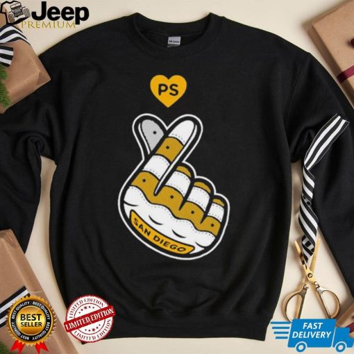 Finger heart PS San Diego Padres 2024 shirt