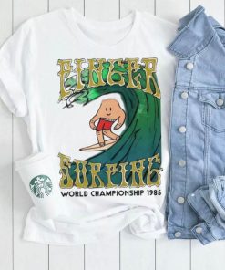 Finger surfing world Championship 1986 funny shirt