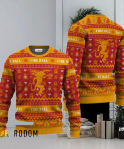 Fireball Festive All Over Ugly Sweater