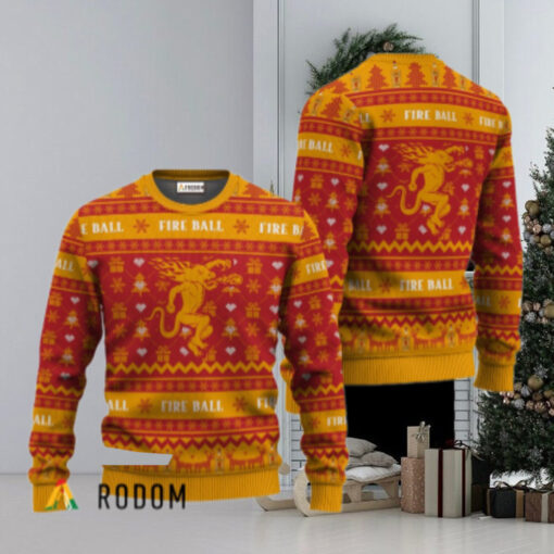 Fireball Festive All Over Ugly Sweater