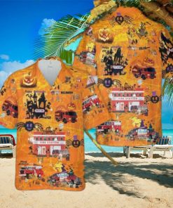 Firefighter Halloween Hawaiian Shirt