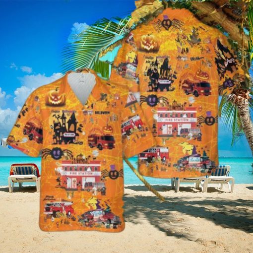 Firefighter Halloween Hawaiian Shirt