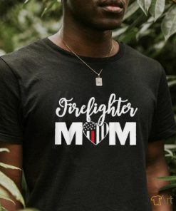 Firefighter Mom Shirt Proud Mother Design Thin Red Line shirt