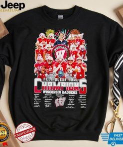 Fireworks 2023 Reliaquest Bowl Champions Wisconsin Badgers signatures shirt