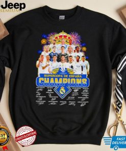 Fireworks Real Madrid 2023 2024 Supercopa de Espana Champions signatures shirt