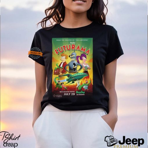 First Poster For Futurama Season 12 Premieres July 29 On HuLu Unisex T Shirt