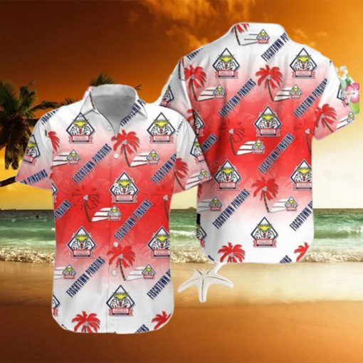 Fischtown Pinguins Red White Gradient Hawaiian Shirt Style Gift