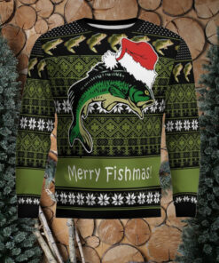 Fishing Merry Fishmas Ugly Christmas Sweater