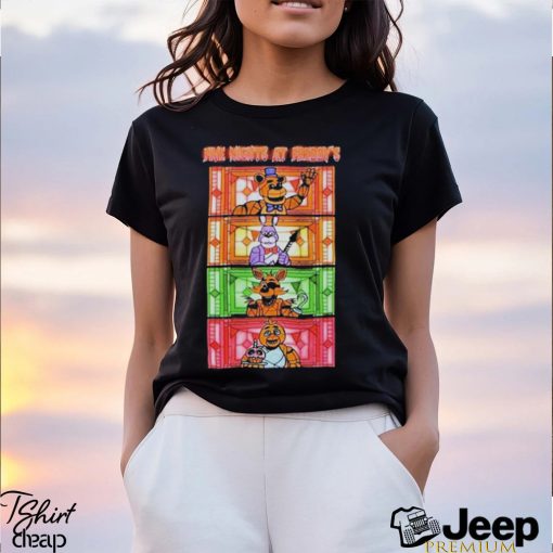 Five Nights At Freddy’s Stained Glass Characters Shirt